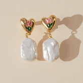 Floral Pearl Earrings